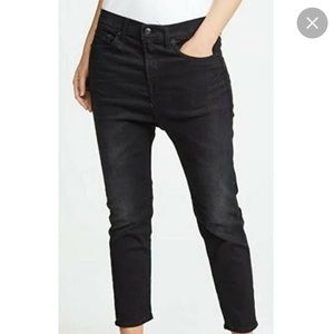 R13 The Drop denim jeans skinny in black